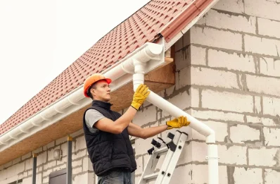 Pose et remplacement de gouttières à Hermes